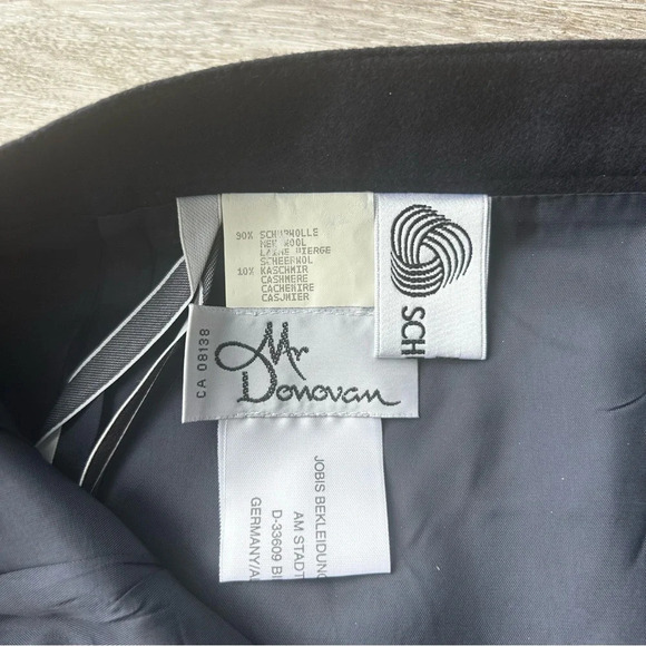 Vintage Jobis Navy Wool Cashmere Pencil Skirt - Picture 8 of 12